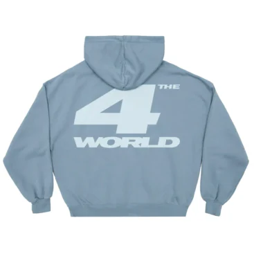 4 THE WORLD HOODIE SHADY BLUE