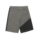 BUTTERFLY V2 SHORTS GREY AND BLACK DENIM