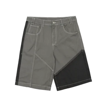 BUTTERFLY V2 SHORTS GREY AND BLACK DENIM