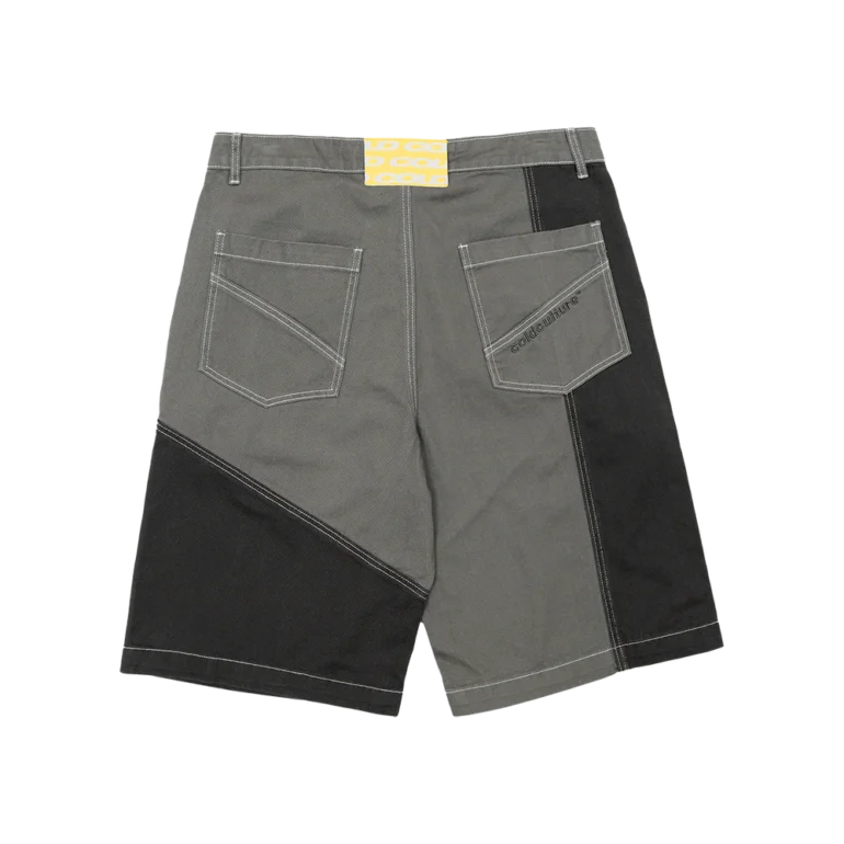 BUTTERFLY V2 SHORTS GREY AND BLACK DENIM