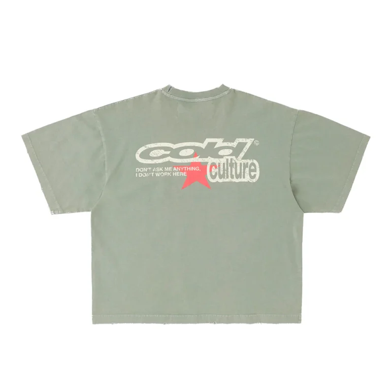 Dont Work Tee Washed Marine Green