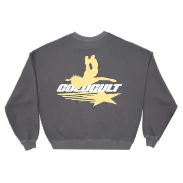 GALACTIC GLIDE CREWNECK SMOKEY GREY