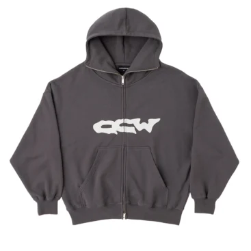 GLOBETROTTER ZIP HOODIE GREY