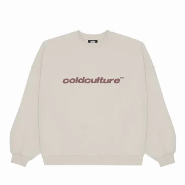 Cold Culture Italic Crewneck Silk Grey