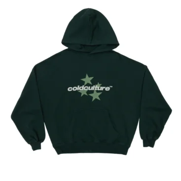 Italic-Stars Hoodie Evergreen