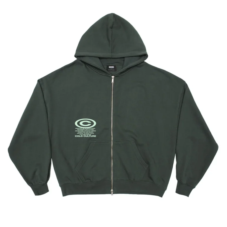 Starface Zip Hoodie Night Green