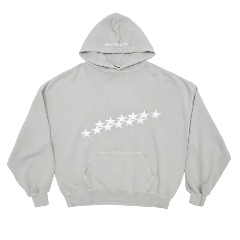 Stars Hoodie Pale Grey