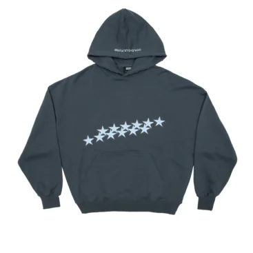 Stars Hoodie Slate Blue