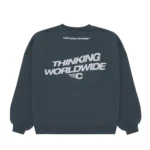 Tagline Crewneck Baltic Blue