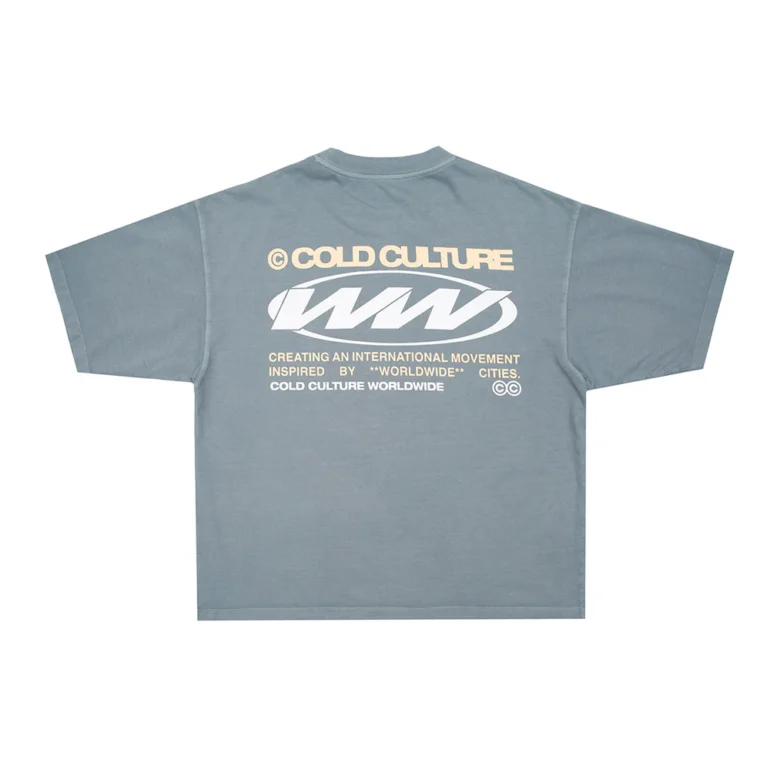 Cold Culture Worldwide Circle Tee Steel Grey