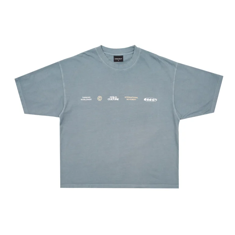 Cold Culture Worldwide Circle Tee Steel Grey