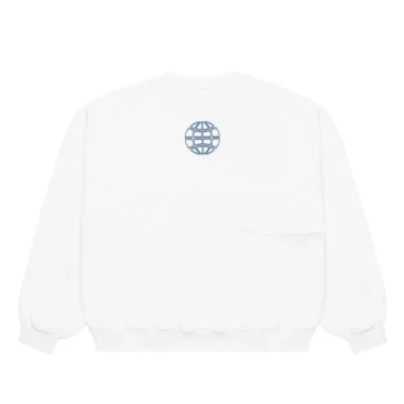 Cold Culture Worker Patchwork Crewneck White