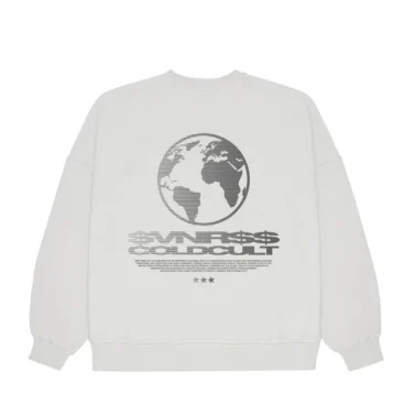 World Crewneck Cold Culture Light Grey Sweatshirt