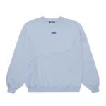 Cold Culture Y-Y Patchwork Crewneck Lavender Blue