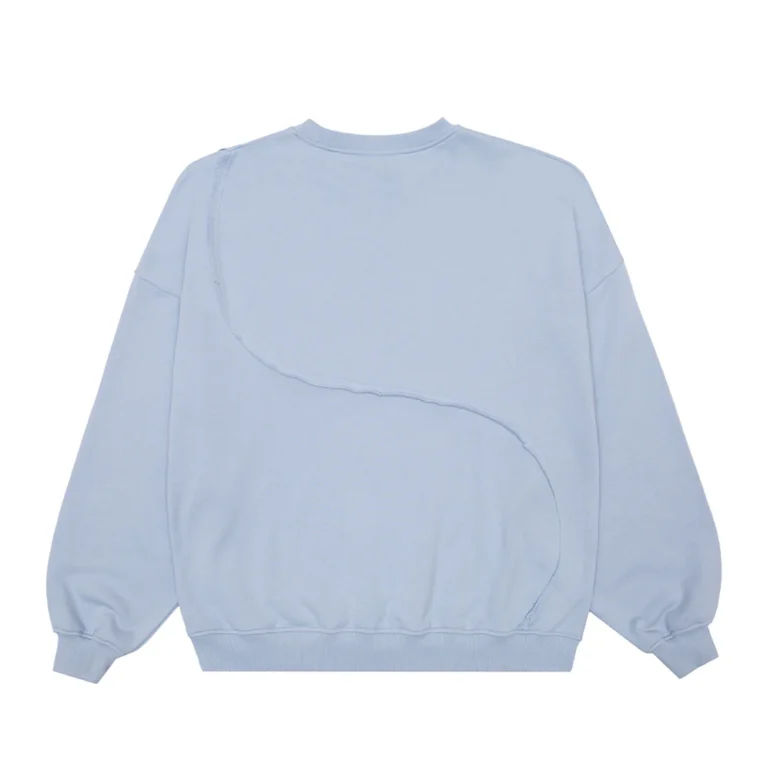 Cold Culture Y-Y Patchwork Crewneck Lavender Blue