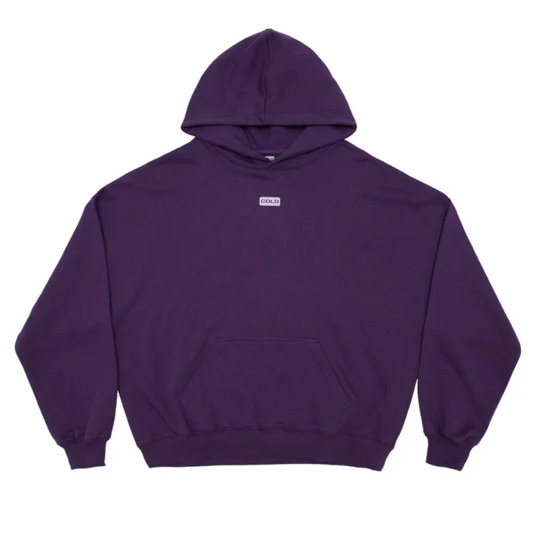 Yin Yang Hoodie Dark Purple